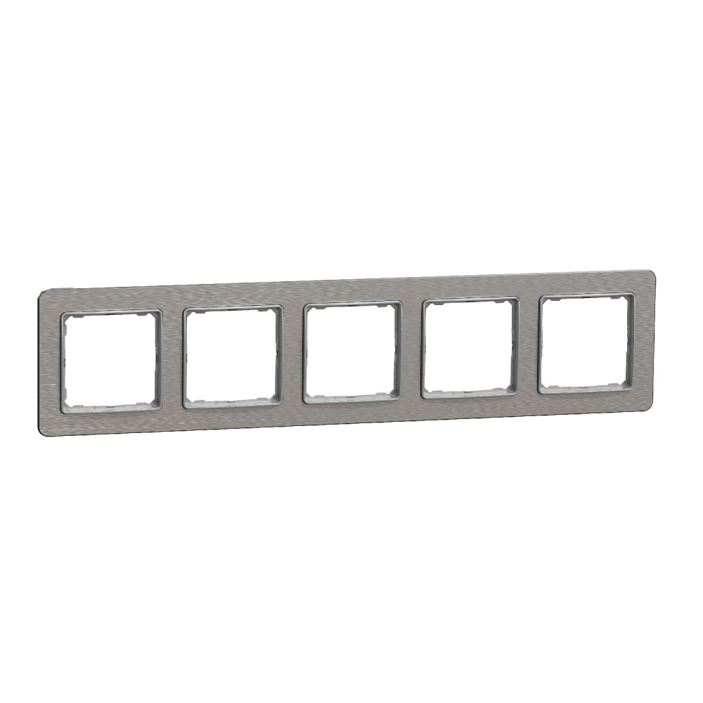 Рамка 5-я универсальная Schneider Electric Sedna Design Матовый алюминий SDD380805